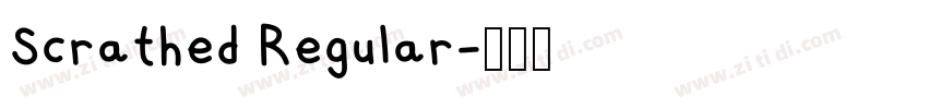 Scrathed Regular字体转换
